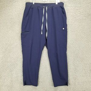 Figs Pants Womens XXL Technical Collection Blue High Rise Drawstring Scrub